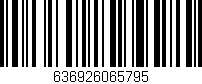 Código de barras (EAN, GTIN, SKU, ISBN): '636926065795'