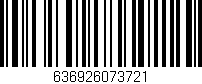 Código de barras (EAN, GTIN, SKU, ISBN): '636926073721'