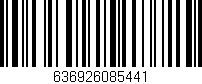 Código de barras (EAN, GTIN, SKU, ISBN): '636926085441'