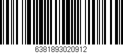 Código de barras (EAN, GTIN, SKU, ISBN): '6381893020912'
