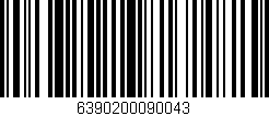 Código de barras (EAN, GTIN, SKU, ISBN): '6390200090043'