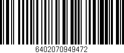 Código de barras (EAN, GTIN, SKU, ISBN): '6402070949472'