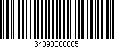 Código de barras (EAN, GTIN, SKU, ISBN): '64090000005'