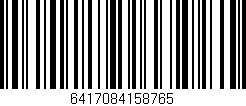 Código de barras (EAN, GTIN, SKU, ISBN): '6417084158765'