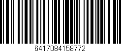 Código de barras (EAN, GTIN, SKU, ISBN): '6417084158772'