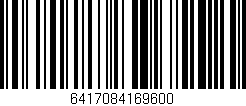 Código de barras (EAN, GTIN, SKU, ISBN): '6417084169600'