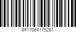 Código de barras (EAN, GTIN, SKU, ISBN): '6417084175281'