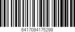 Código de barras (EAN, GTIN, SKU, ISBN): '6417084175298'