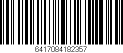 Código de barras (EAN, GTIN, SKU, ISBN): '6417084182357'