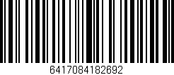 Código de barras (EAN, GTIN, SKU, ISBN): '6417084182692'