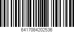 Código de barras (EAN, GTIN, SKU, ISBN): '6417084202536'