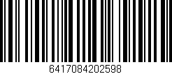 Código de barras (EAN, GTIN, SKU, ISBN): '6417084202598'