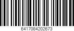 Código de barras (EAN, GTIN, SKU, ISBN): '6417084202673'