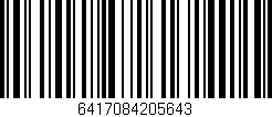 Código de barras (EAN, GTIN, SKU, ISBN): '6417084205643'