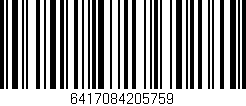 Código de barras (EAN, GTIN, SKU, ISBN): '6417084205759'