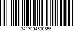 Código de barras (EAN, GTIN, SKU, ISBN): '6417084500656'