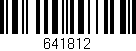 Código de barras (EAN, GTIN, SKU, ISBN): '641812'