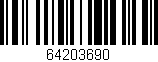 Código de barras (EAN, GTIN, SKU, ISBN): '64203690'