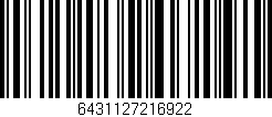 Código de barras (EAN, GTIN, SKU, ISBN): '6431127216922'