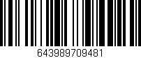 Código de barras (EAN, GTIN, SKU, ISBN): '643989709481'