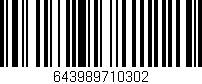 Código de barras (EAN, GTIN, SKU, ISBN): '643989710302'