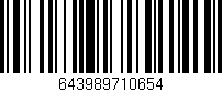 Código de barras (EAN, GTIN, SKU, ISBN): '643989710654'