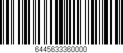 Código de barras (EAN, GTIN, SKU, ISBN): '6445633360000'