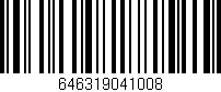 Código de barras (EAN, GTIN, SKU, ISBN): '646319041008'