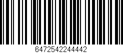 Código de barras (EAN, GTIN, SKU, ISBN): '6472542244442'