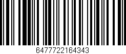 Código de barras (EAN, GTIN, SKU, ISBN): '6477722164343'