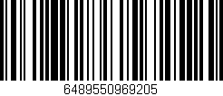 Código de barras (EAN, GTIN, SKU, ISBN): '6489550969205'