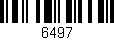 Código de barras (EAN, GTIN, SKU, ISBN): '6497'