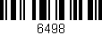 Código de barras (EAN, GTIN, SKU, ISBN): '6498'