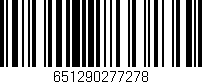 Código de barras (EAN, GTIN, SKU, ISBN): '651290277278'