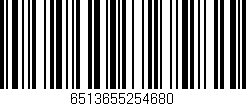 Código de barras (EAN, GTIN, SKU, ISBN): '6513655254680'