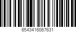 Código de barras (EAN, GTIN, SKU, ISBN): '6543416067631'