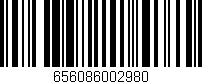 Código de barras (EAN, GTIN, SKU, ISBN): '656086002980'
