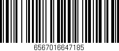 Código de barras (EAN, GTIN, SKU, ISBN): '6567016647185'