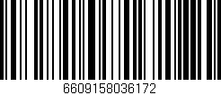 Código de barras (EAN, GTIN, SKU, ISBN): '6609158036172'