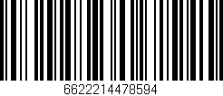 Código de barras (EAN, GTIN, SKU, ISBN): '6622214478594'