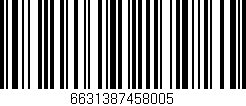 Código de barras (EAN, GTIN, SKU, ISBN): '6631387458005'