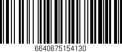 Código de barras (EAN, GTIN, SKU, ISBN): '6640675154130'