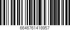 Código de barras (EAN, GTIN, SKU, ISBN): '6646761418957'