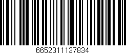 Código de barras (EAN, GTIN, SKU, ISBN): '6652311137834'