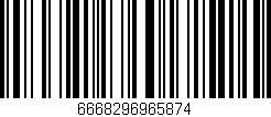 Código de barras (EAN, GTIN, SKU, ISBN): '6668296965874'