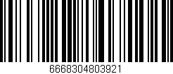 Código de barras (EAN, GTIN, SKU, ISBN): '6668304803921'