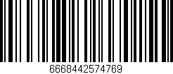 Código de barras (EAN, GTIN, SKU, ISBN): '6668442574769'