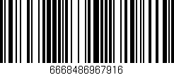 Código de barras (EAN, GTIN, SKU, ISBN): '6668486967916'