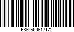 Código de barras (EAN, GTIN, SKU, ISBN): '6668583617172'