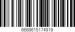 Código de barras (EAN, GTIN, SKU, ISBN): '6668615174918'